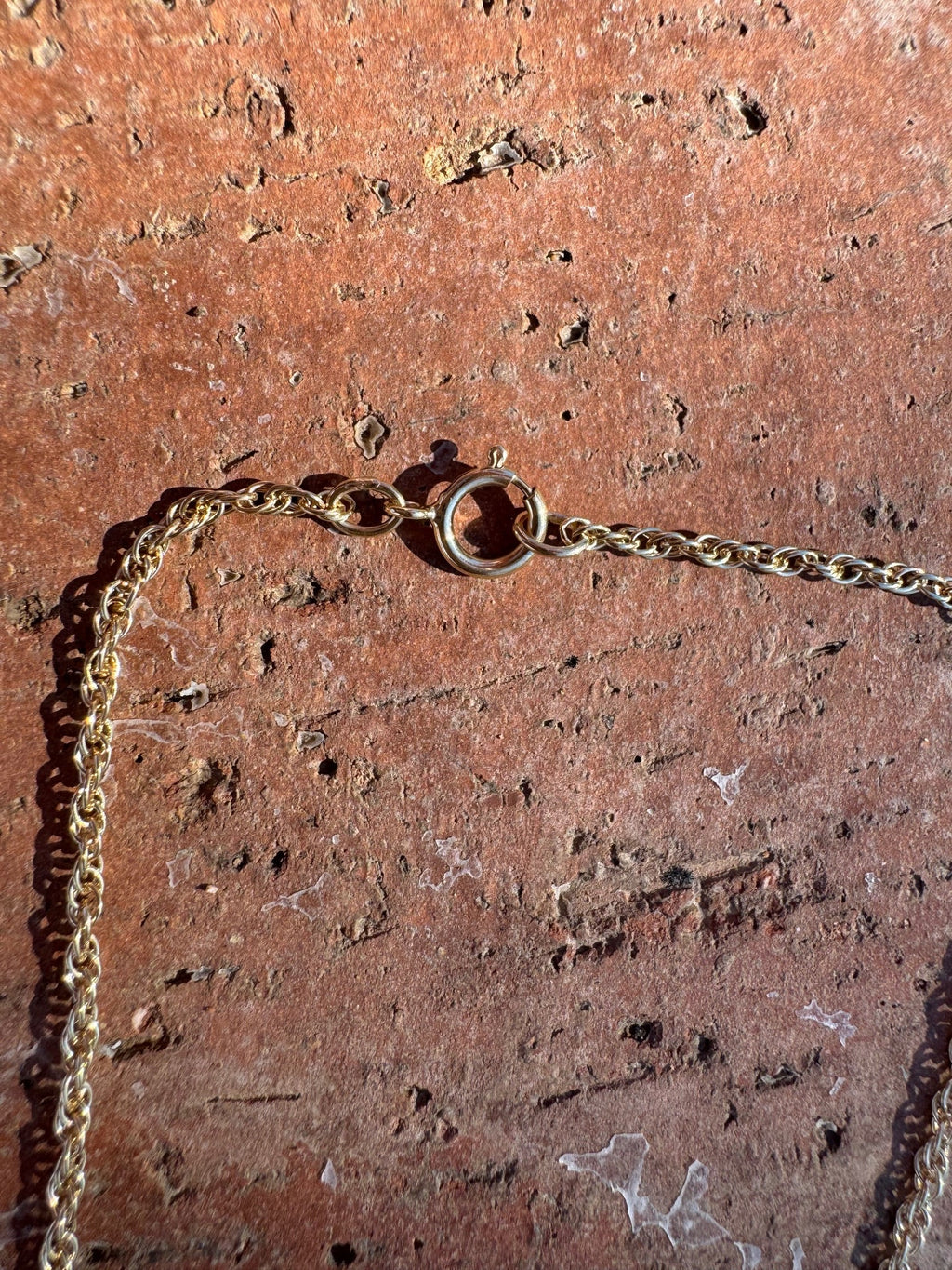 Handmade Gold Filled Over Sterling Silver & Turquoise Inlay Pendant Necklace - Che Cose Belle