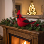 Handmade Hand Felted Wool Christmas Tree Topper - Cardinal Arcadia Home - Che Cose Belle
