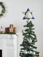 Handmade Hand Felted Wool Christmas Tree Topper - Star of David Arcadia Home - Che Cose Belle