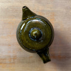 Handmade Olive Green Stoneware Teapot | Wheel-Thrown Ceramic Teapot - Che Cose Belle