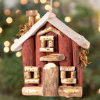 Handmade Recycled Driftwood Christmas House Ornament - Che Cose Belle