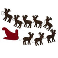 Handmade Reindeer Christmas Garland and Bunting Hand Felted Wool - 6' Arcadia Home - Che Cose Belle
