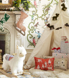 Handmade Reindeer Christmas Garland and Bunting Hand Felted Wool - 6' Arcadia Home - Che Cose Belle