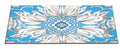 Handmade Reverse Painted Mirror Tray Beveled Edge Sky Blue - Small Arcadia Home - Che Cose Belle