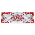 Handmade Reverse Painted Mirror Tray Beveled Edge Tomato Red - Small Arcadia Home - Che Cose Belle