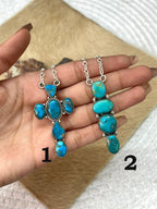 Handmade Sterling Silver Arizona Blue Turquoise Necklace "Signed Nizhoni" - Che Cose Belle