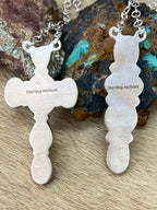 Handmade Sterling Silver Arizona Blue Turquoise Necklace "Signed Nizhoni" - Che Cose Belle