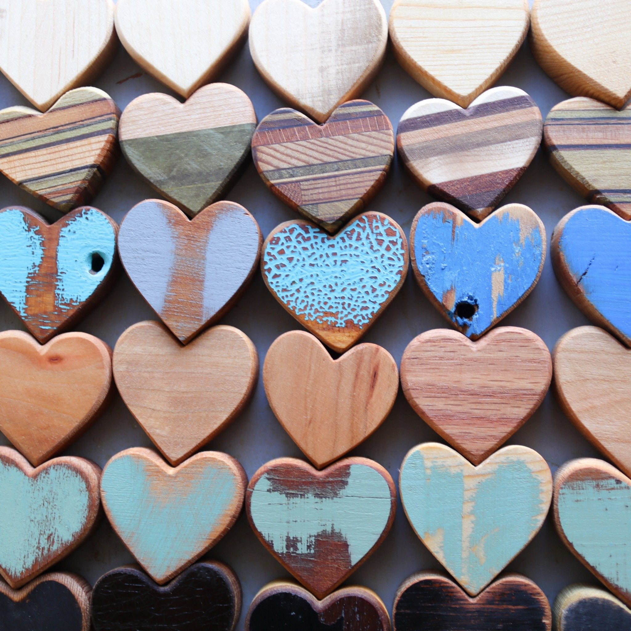 Handmade Wooden Hearts - Che Cose Belle