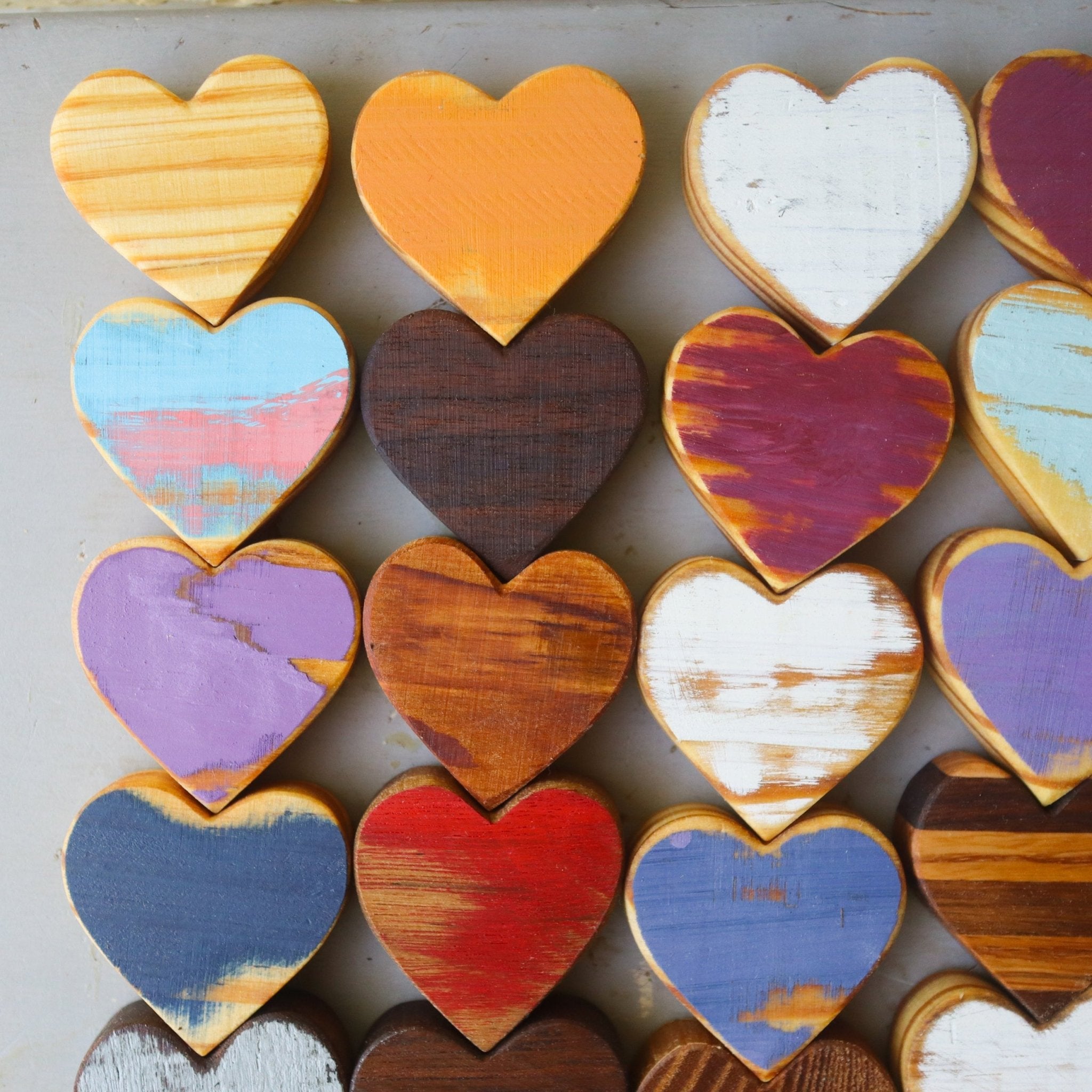 Handmade Wooden Hearts - Che Cose Belle