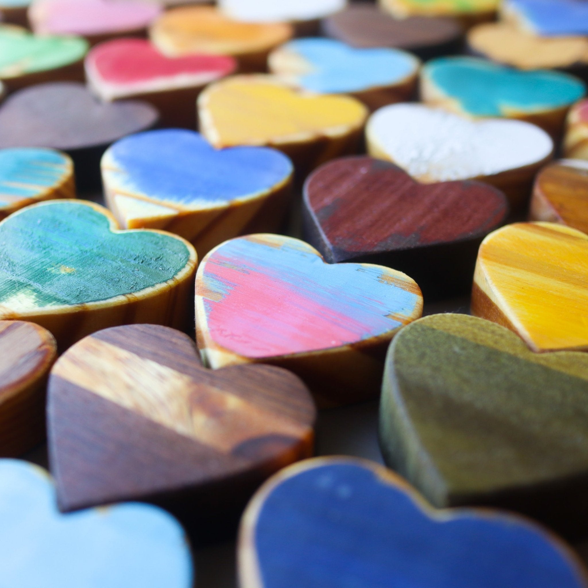 Handmade Wooden Hearts - Che Cose Belle