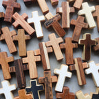 Handmade Wooden Pocket Crosses - Che Cose Belle