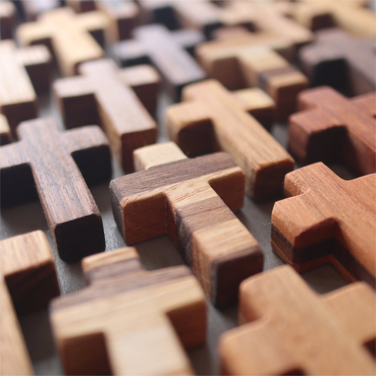 Handmade Wooden Pocket Crosses - Che Cose Belle
