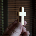 Handmade Wooden Pocket Crosses - Che Cose Belle