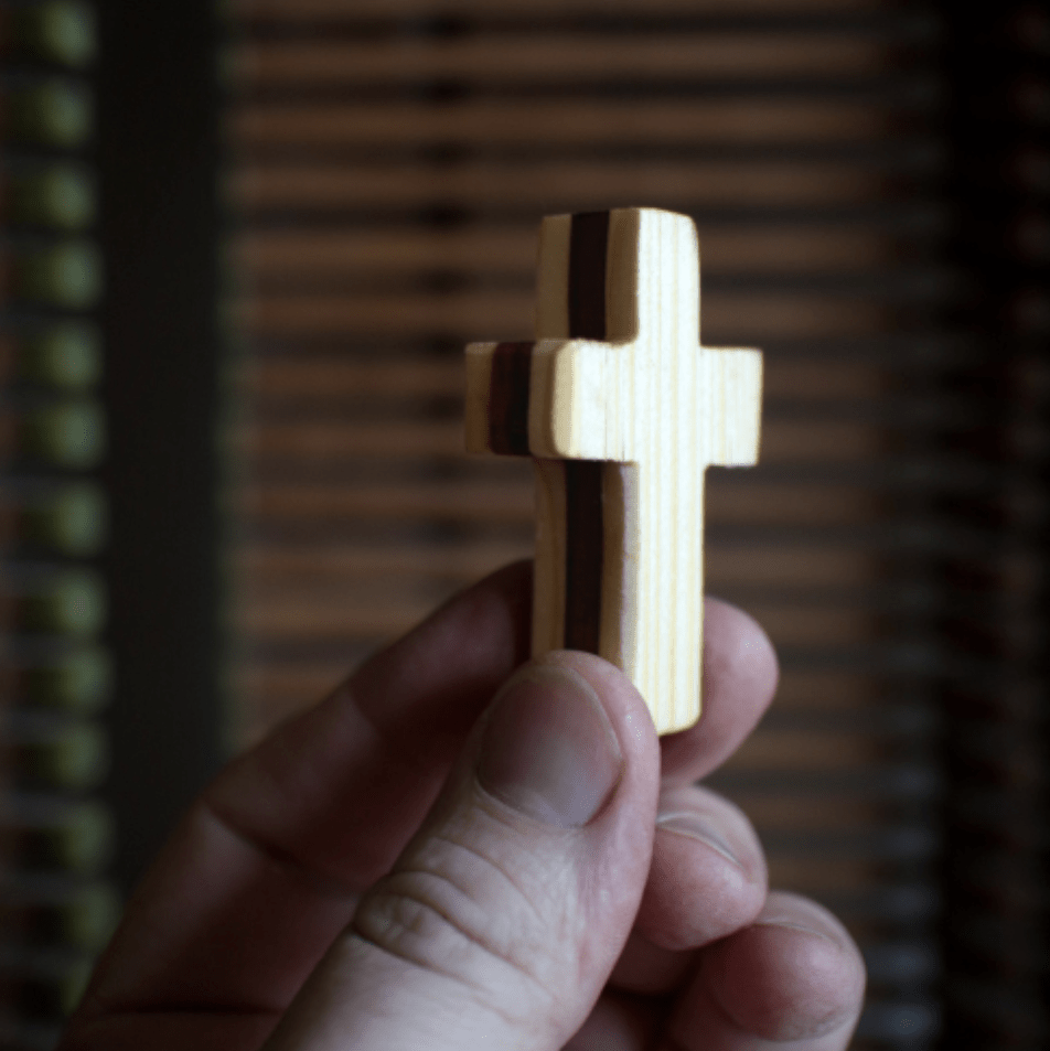 Handmade Wooden Pocket Crosses - Che Cose Belle