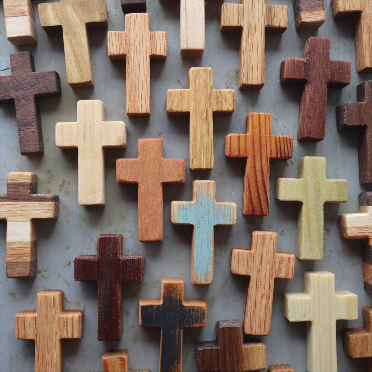 Handmade Wooden Pocket Crosses - Che Cose Belle