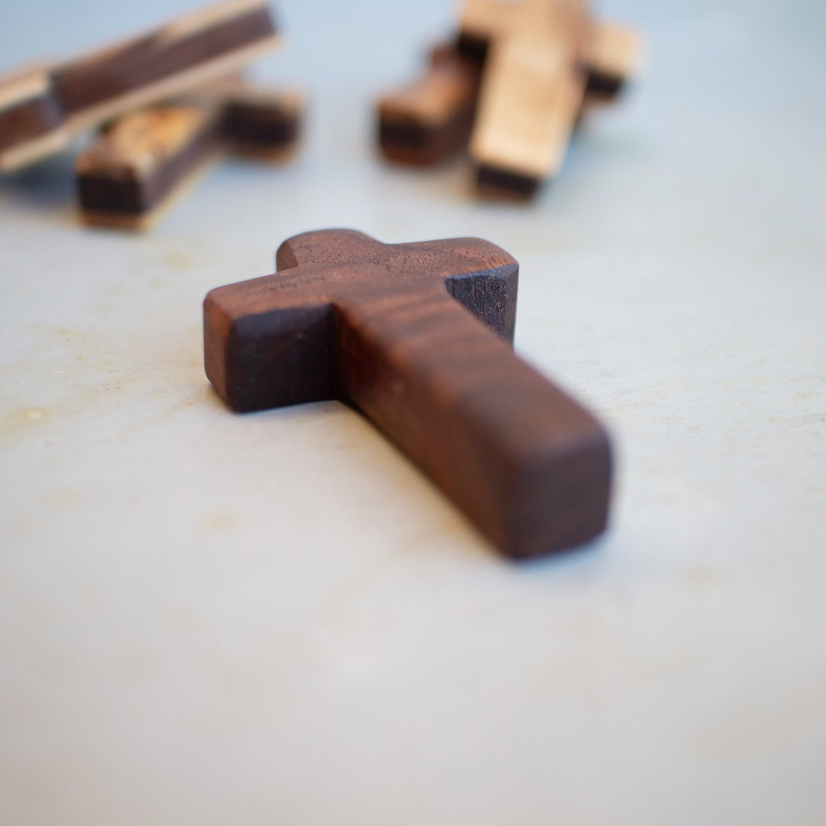 Handmade Wooden Pocket Crosses - Che Cose Belle