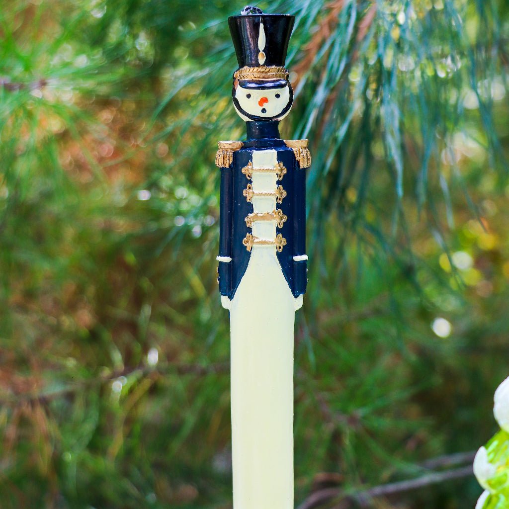Handpainted Navy Blue Royal Guard Candle - Pack of 2 - Che Cose Belle