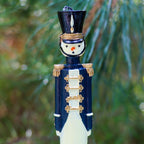 Handpainted Navy Blue Royal Guard Candle - Pack of 2 - Che Cose Belle