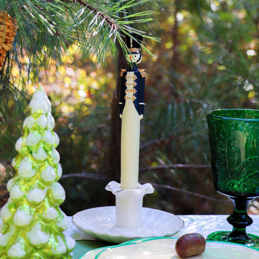 Handpainted Navy Blue Royal Guard Candle - Pack of 2 - Che Cose Belle