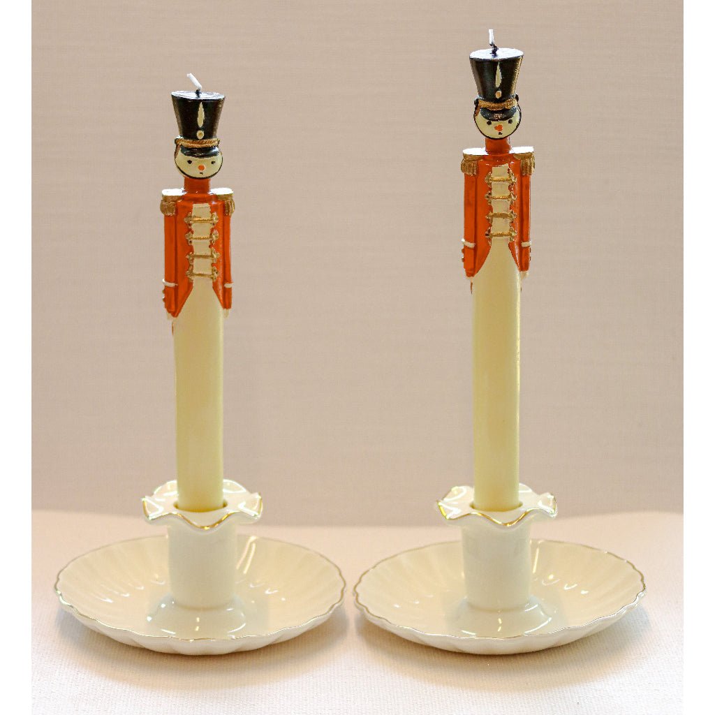 Handpainted Red Royal Guard Candle - Pack of 2 - Che Cose Belle