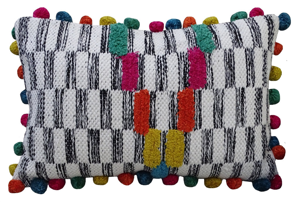 Handwoven 14"X 24" Throw Pillow for Decoration - Che Cose Belle