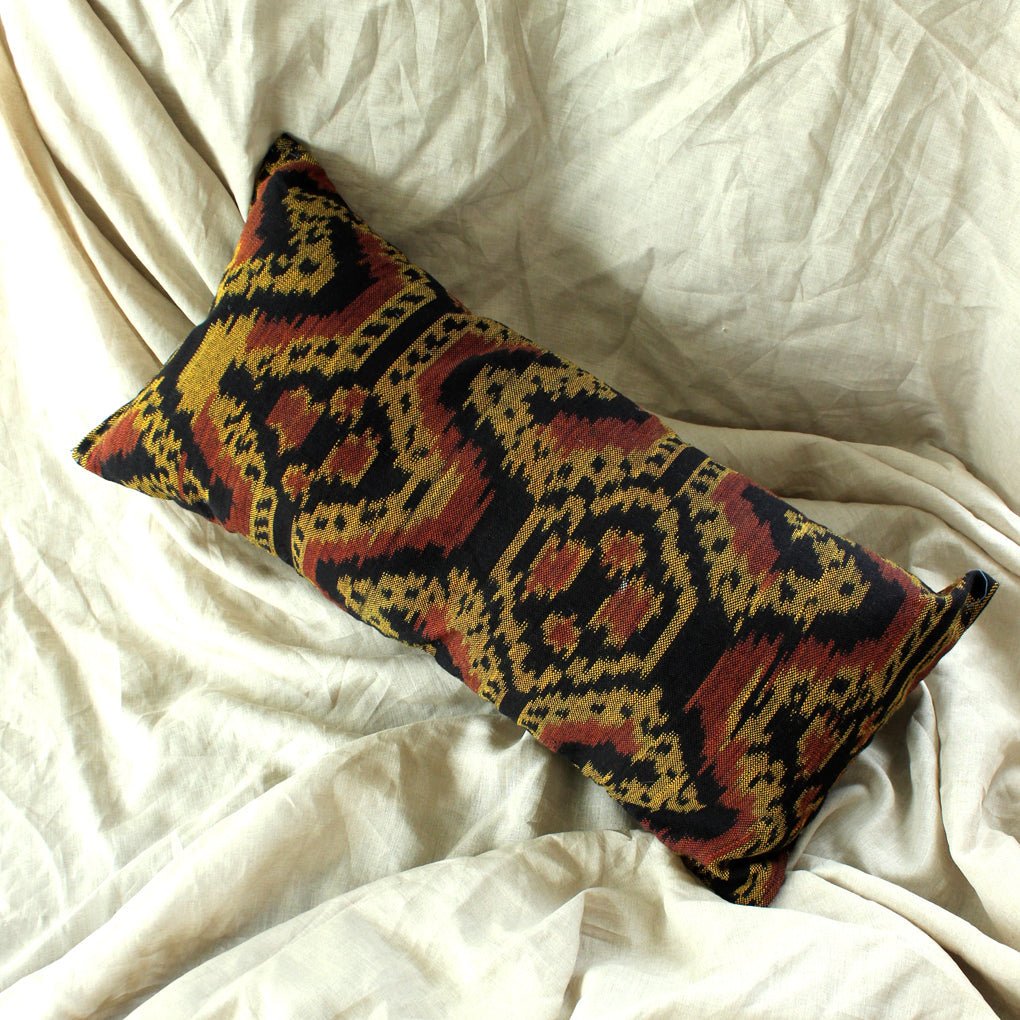 Handwoven Decorative Lumbar Pillow "Java Tribe" - Che Cose Belle