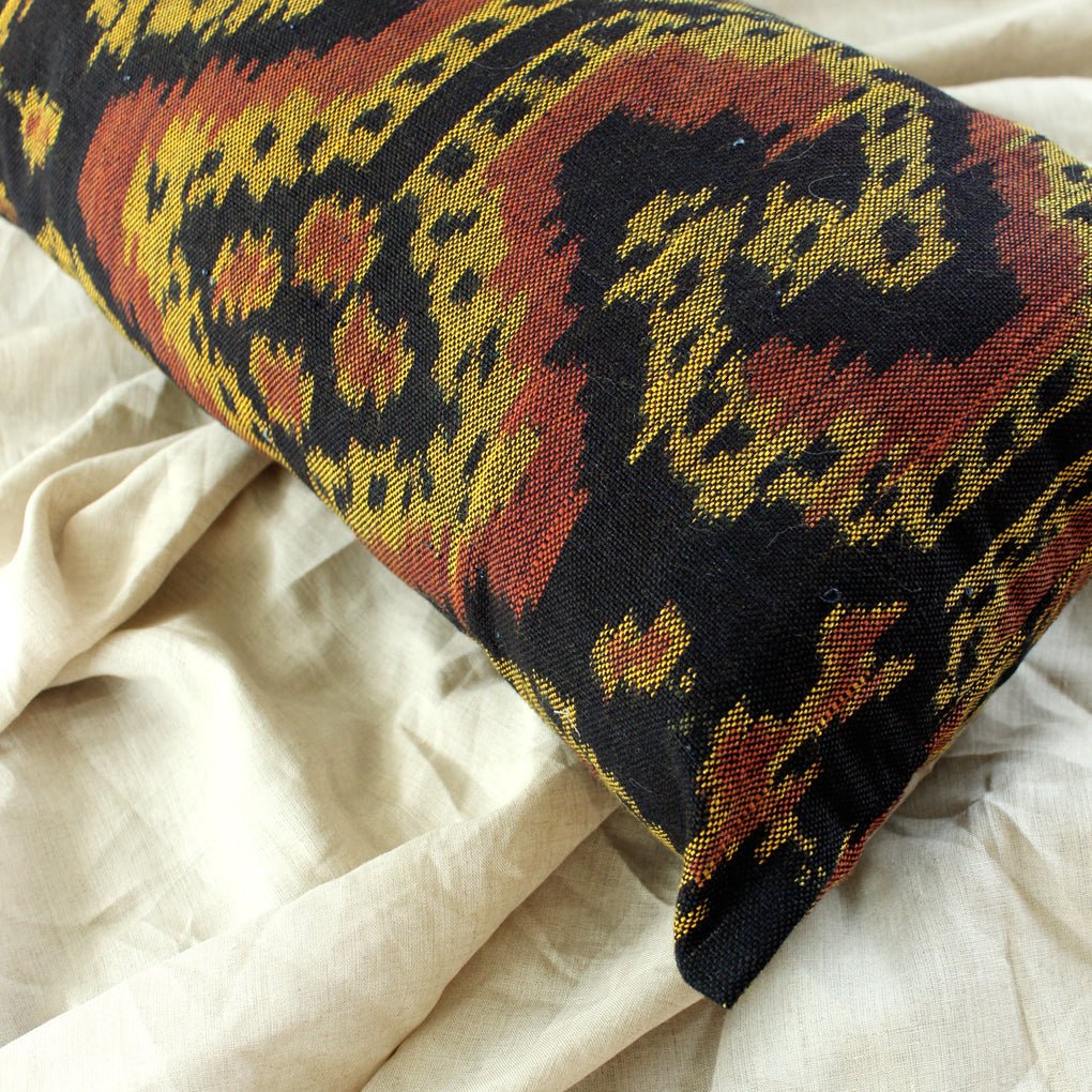 Handwoven Decorative Lumbar Pillow "Java Tribe" - Che Cose Belle
