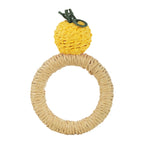 Handwoven Lemon Napkin Ring - Che Cose Belle