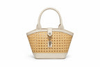 Handwoven Rattan Hollowed-Out Holiday Handbag - Che Cose Belle