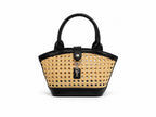 Handwoven Rattan Hollowed-Out Holiday Handbag - Che Cose Belle