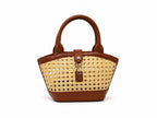 Handwoven Rattan Hollowed-Out Holiday Handbag - Che Cose Belle