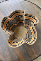 Handwoven Wave Basket - Earth Colors - Che Cose Belle