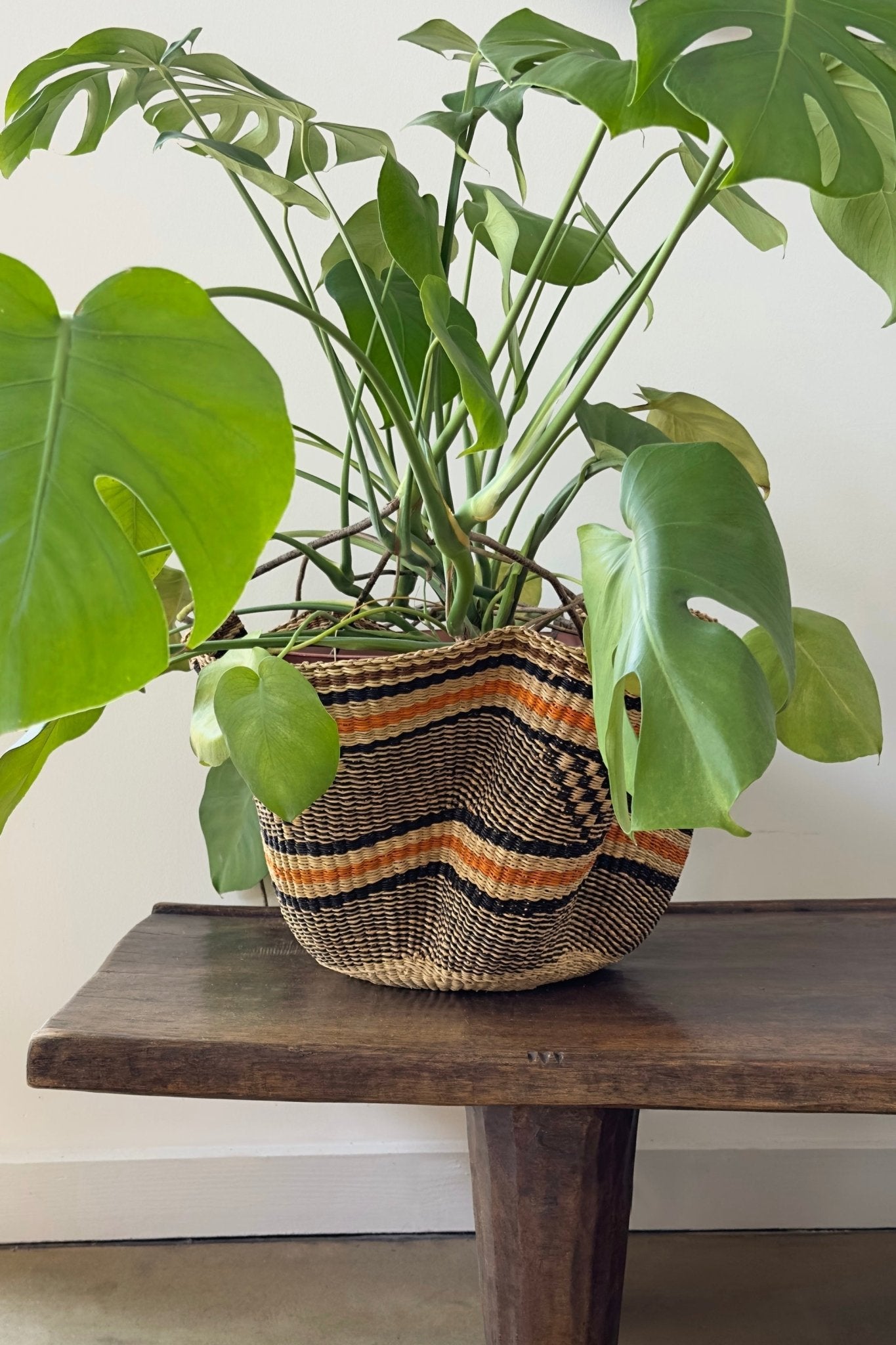 Handwoven Wave Basket - Earth Colors - Che Cose Belle