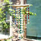 Hanging Crystal Prism Suncatcher Window Garden Decoration Ornament Rainbow Glass Beads Chain Pendant Crystal Wind Chimes - Che Cose Belle