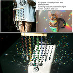 Hanging Crystal Prism Suncatcher Window Garden Decoration Ornament Rainbow Glass Beads Chain Pendant Crystal Wind Chimes - Che Cose Belle