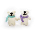 HAPPY BEARS Eco Ornaments - Set of 2 - Che Cose Belle