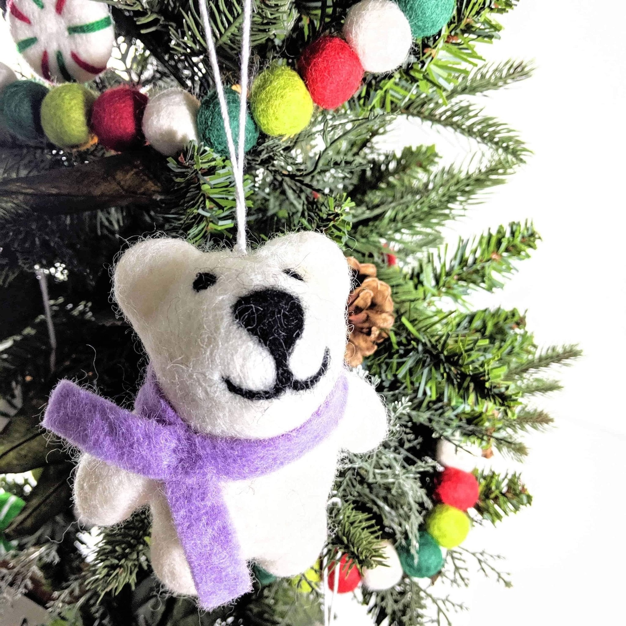 HAPPY BEARS Eco Ornaments - Set of 2 - Che Cose Belle