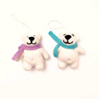 HAPPY BEARS Eco Ornaments - Set of 2 - Che Cose Belle