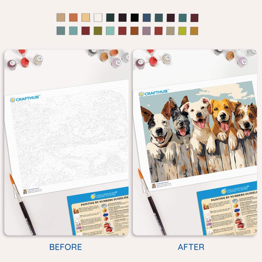 Happy Dogs - Paint By Numbers Kit - Che Cose Belle