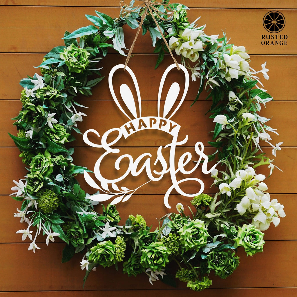 Happy Easter Wreath Bunny Ears - Che Cose Belle