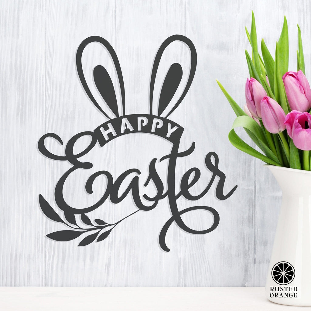 Happy Easter Wreath Bunny Ears - Che Cose Belle