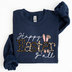 Happy Easter Y'all, Leopard Print, Rabbit Sweatshirt - Che Cose Belle