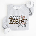 Happy Easter Y'all, Leopard Print, Rabbit Sweatshirt - Che Cose Belle