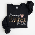 Happy Easter Y'all, Leopard Print, Rabbit Sweatshirt - Che Cose Belle