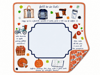 Happy Fall Double-Sided Mahjong Mat (Preorder) - Che Cose Belle