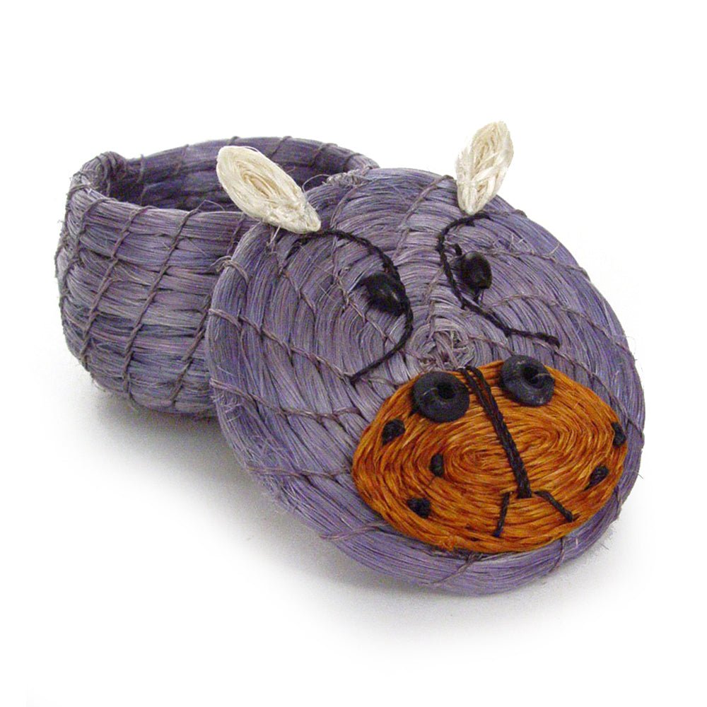 Happy Hippo Lidded Basket - Che Cose Belle