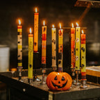 Happy Pumpkin Painted Candle - Che Cose Belle