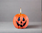Happy Pumpkin Painted Candle - Che Cose Belle