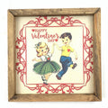 Happy Valentines Day Vintage Framed Art - Che Cose Belle