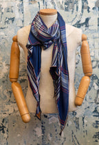 Harbor Plaid Silk Scarf - Che Cose Belle